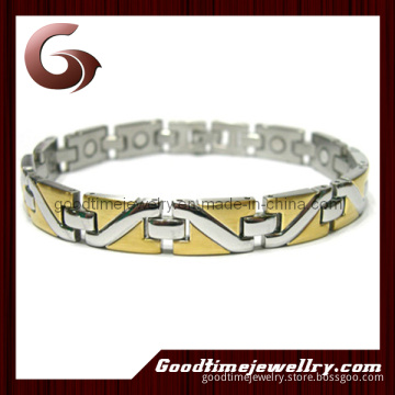 Water Wave Stainless Steel Magnetic Bracelet (GSB-008)